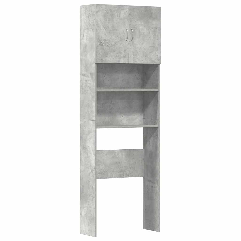 vidaXL Meuble de machine à laver gris béton bois d'ingénierie