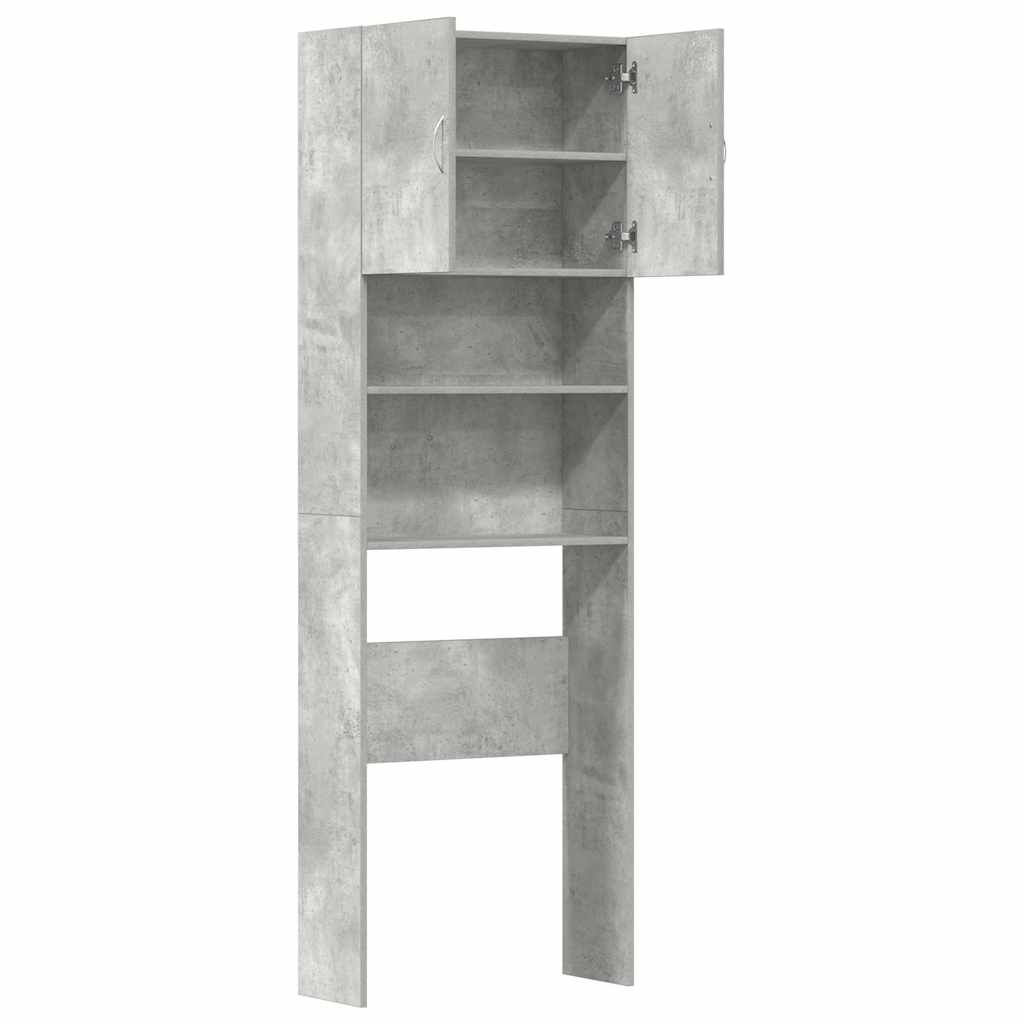 vidaXL Meuble de machine à laver gris béton bois d'ingénierie