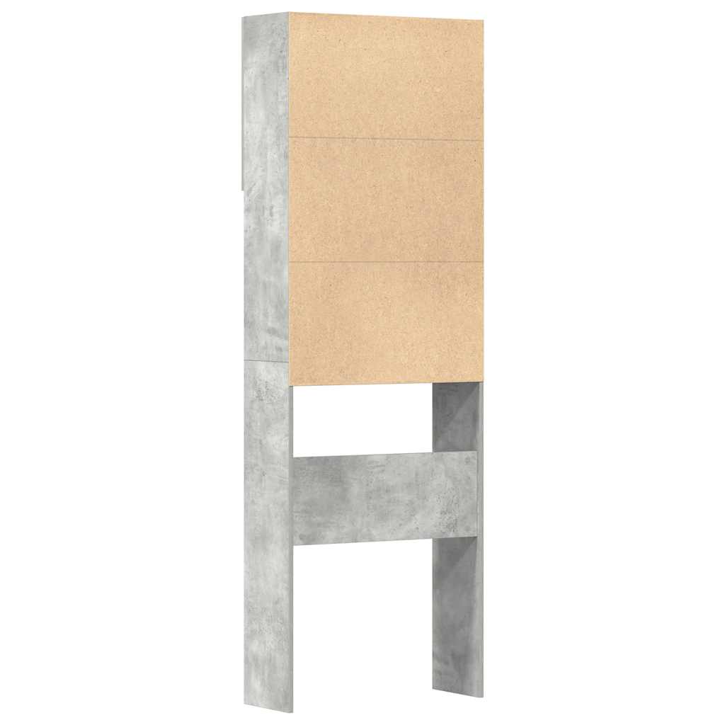 vidaXL Meuble de machine à laver gris béton bois d'ingénierie