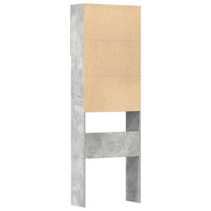 vidaXL Meuble de machine à laver gris béton bois d'ingénierie
