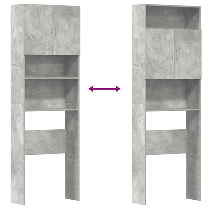 vidaXL Meuble de machine à laver gris béton bois d'ingénierie