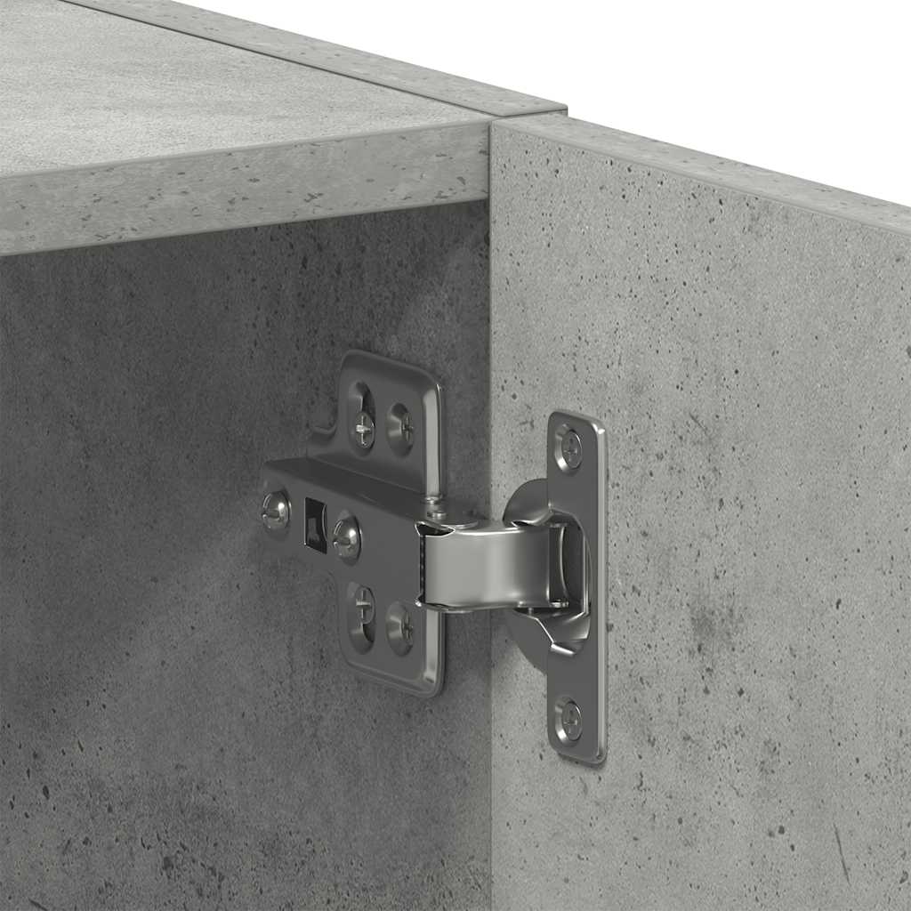 vidaXL Meuble de machine à laver gris béton bois d'ingénierie