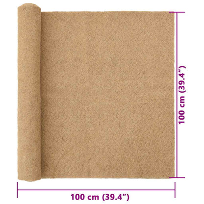 vidaXL Tapis de chanvre pour rongeurs 1x1 m 5 mm