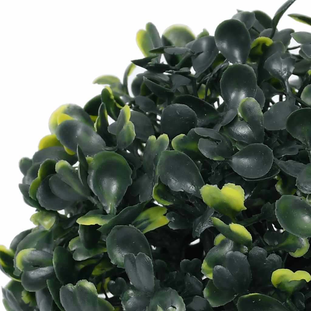 vidaXL Boules de buis artificielles avec lumières LED 4 pcs vert 12 cm