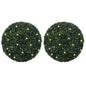 vidaXL Boules de buis artificielles avec lumières LED 2 pcs vert 52 cm