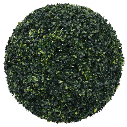 vidaXL Boules de buis artificielles avec lumières LED 2 pcs vert 52 cm