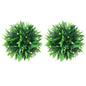 vidaXL Boules de buis artificielles avec lumières LED 2 pcs vert 30 cm