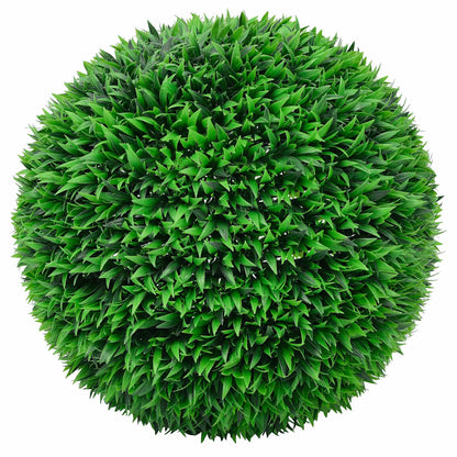 vidaXL Boules de buis artificielles avec lumières LED 2 pcs vert 55 cm