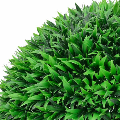 vidaXL Boules de buis artificielles avec lumières LED 2 pcs vert 55 cm