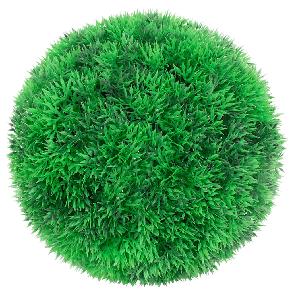 vidaXL Boules de buis artificielles avec lumières LED 2 pcs vert 22 cm