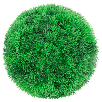 vidaXL Boules de buis artificielles avec lumières LED 2 pcs vert 22 cm