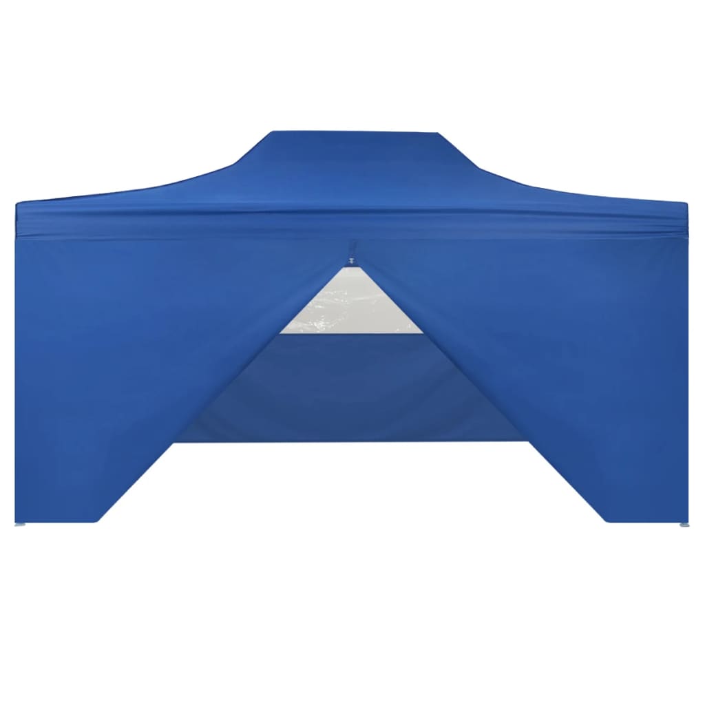 vidaXL Tente pliable avec 4 parois latérales 3 x 4,5 m Bleu