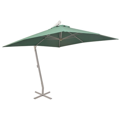 vidaXL Parasol 300 x 300 cm Poteau en Aluminium Vert
