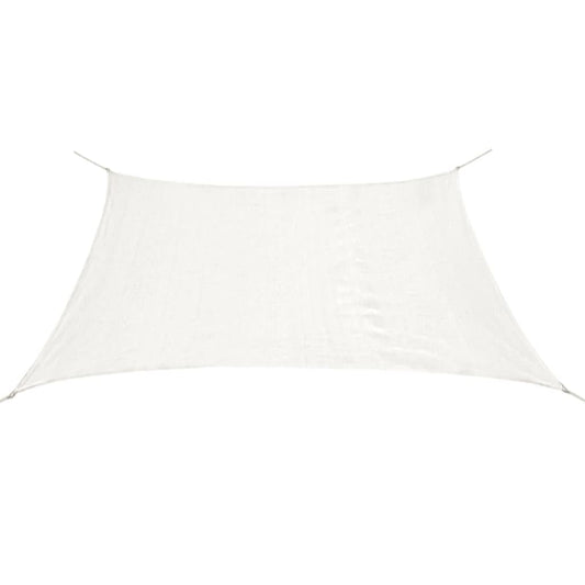 vidaXL Voile de parasol PEHD Carré 3,6 x 3,6 m Blanc