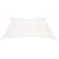vidaXL Voile de parasol PEHD Carré 3,6 x 3,6 m Blanc