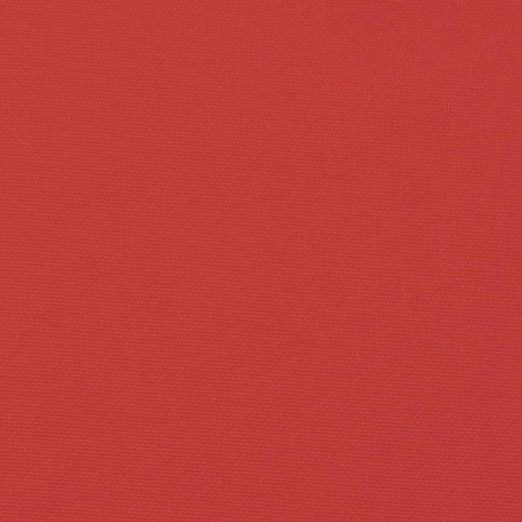 vidaXL Coussins de chaise de jardin dossier haut lot de 4 rouge tissu