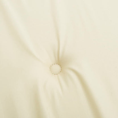 vidaXL Coussin de banc de jardin crème 120x50x3 cm tissu oxford