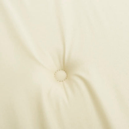 vidaXL Coussin de banc de jardin crème 150x50x3 cm tissu oxford