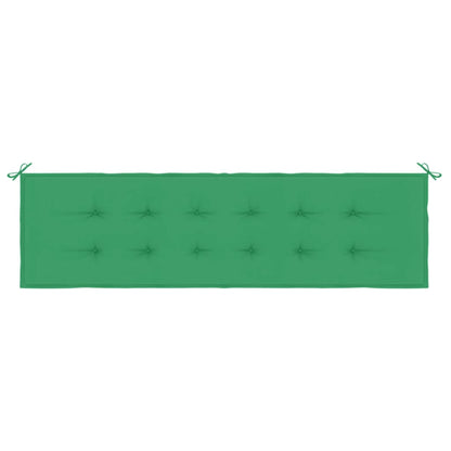 vidaXL Coussin de banc de jardin vert 180x50x3 cm tissu oxford