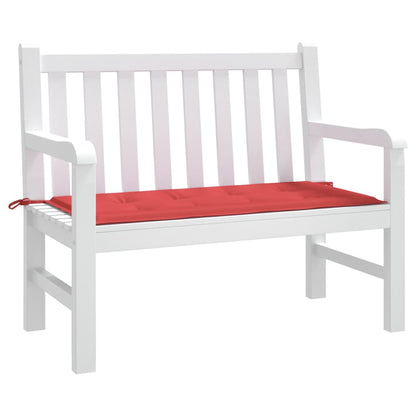 vidaXL Coussin de banc de jardin rouge 100x50x3 cm tissu oxford