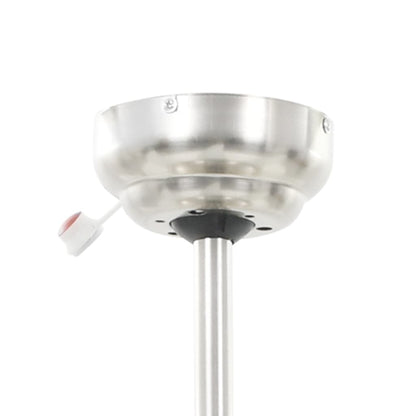 vidaXL Ventilateur de plafond orné avec lampe 128 cm Blanc