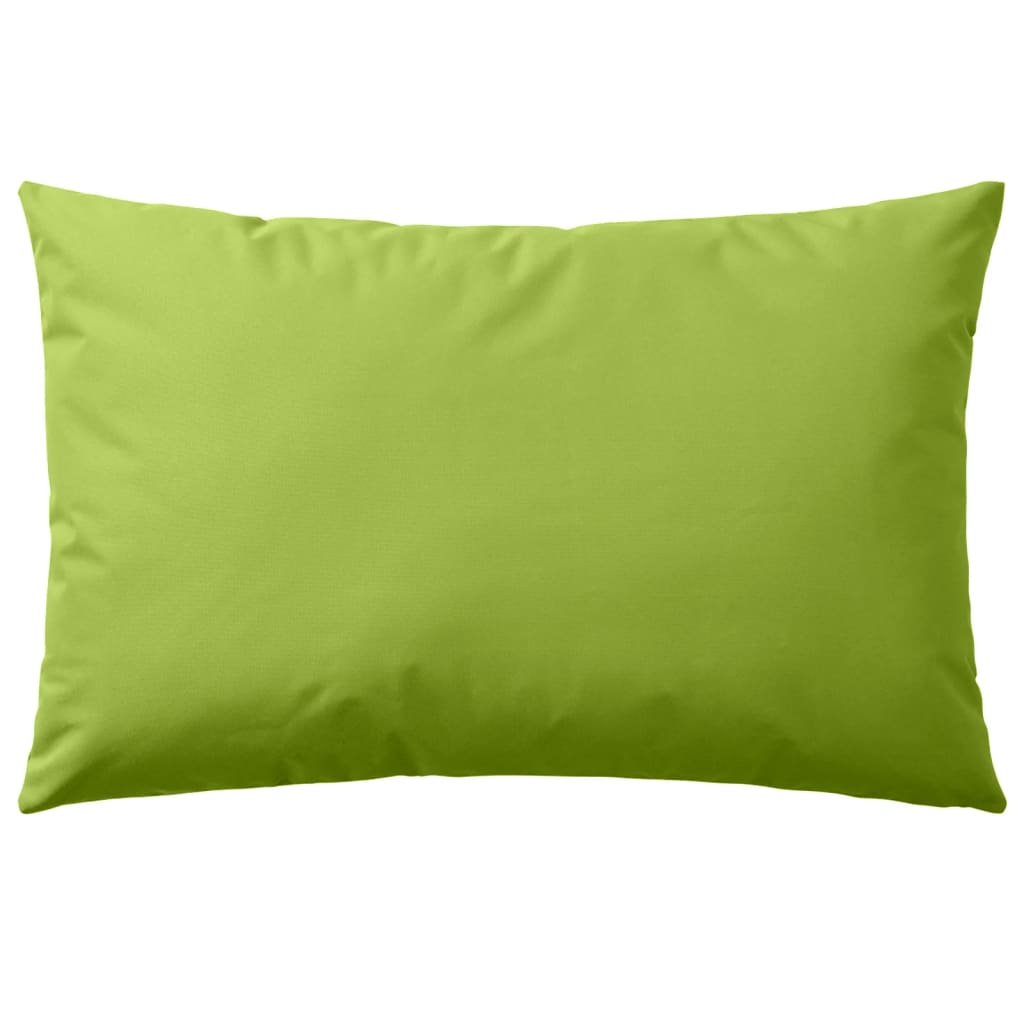 vidaXL Oreiller d'extérieur 4 pcs 60 x 40 cm Vert pomme