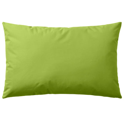 vidaXL Oreiller d'extérieur 4 pcs 60 x 40 cm Vert pomme
