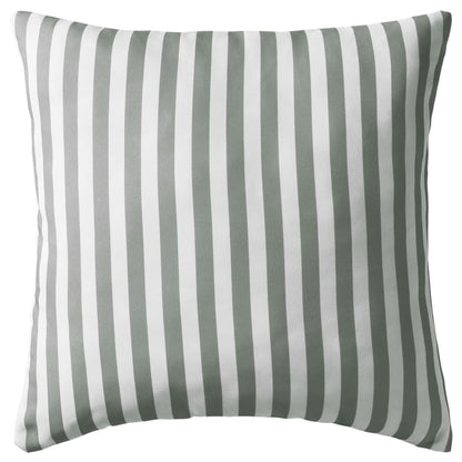 vidaXL Oreiller d'extérieur 4 pcs Impression rayure 45 x 45 cm Gris