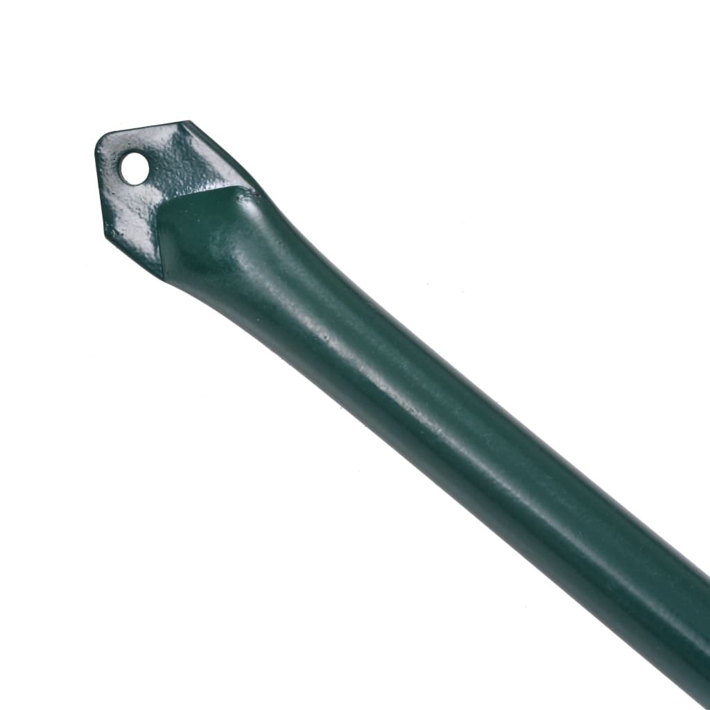vidaXL Poteau de jardin 10 pcs 1,5 m Métal Vert