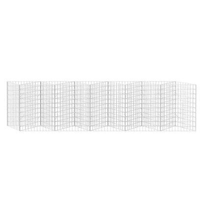 vidaXL Panier de gabion Acier galvanisé 300x30x100 cm