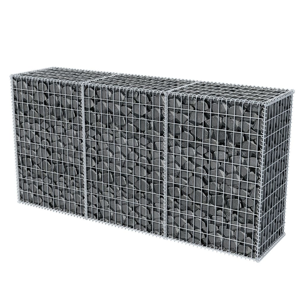 vidaXL Panier de gabion Acier galvanisé 200x50x100 cm