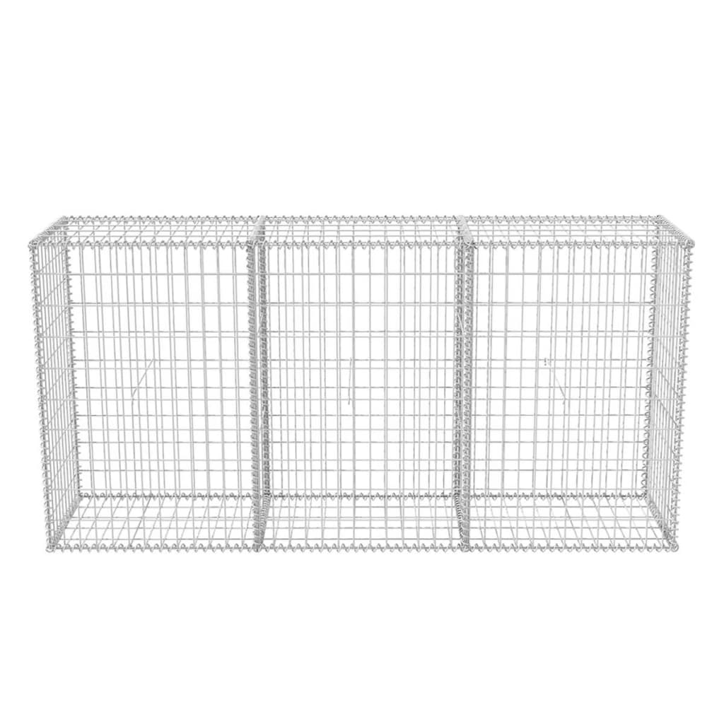 vidaXL Panier de gabion Acier galvanisé 200x50x100 cm