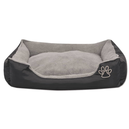 vidaXL Lit pour chiens avec coussin rembourré Taille XL Noir