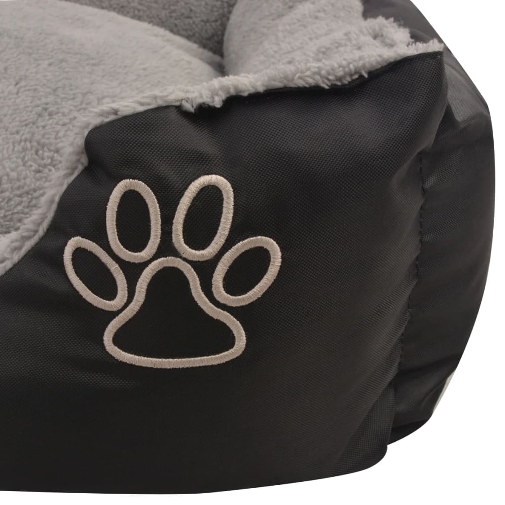 vidaXL Lit pour chiens avec coussin rembourré Taille XL Noir