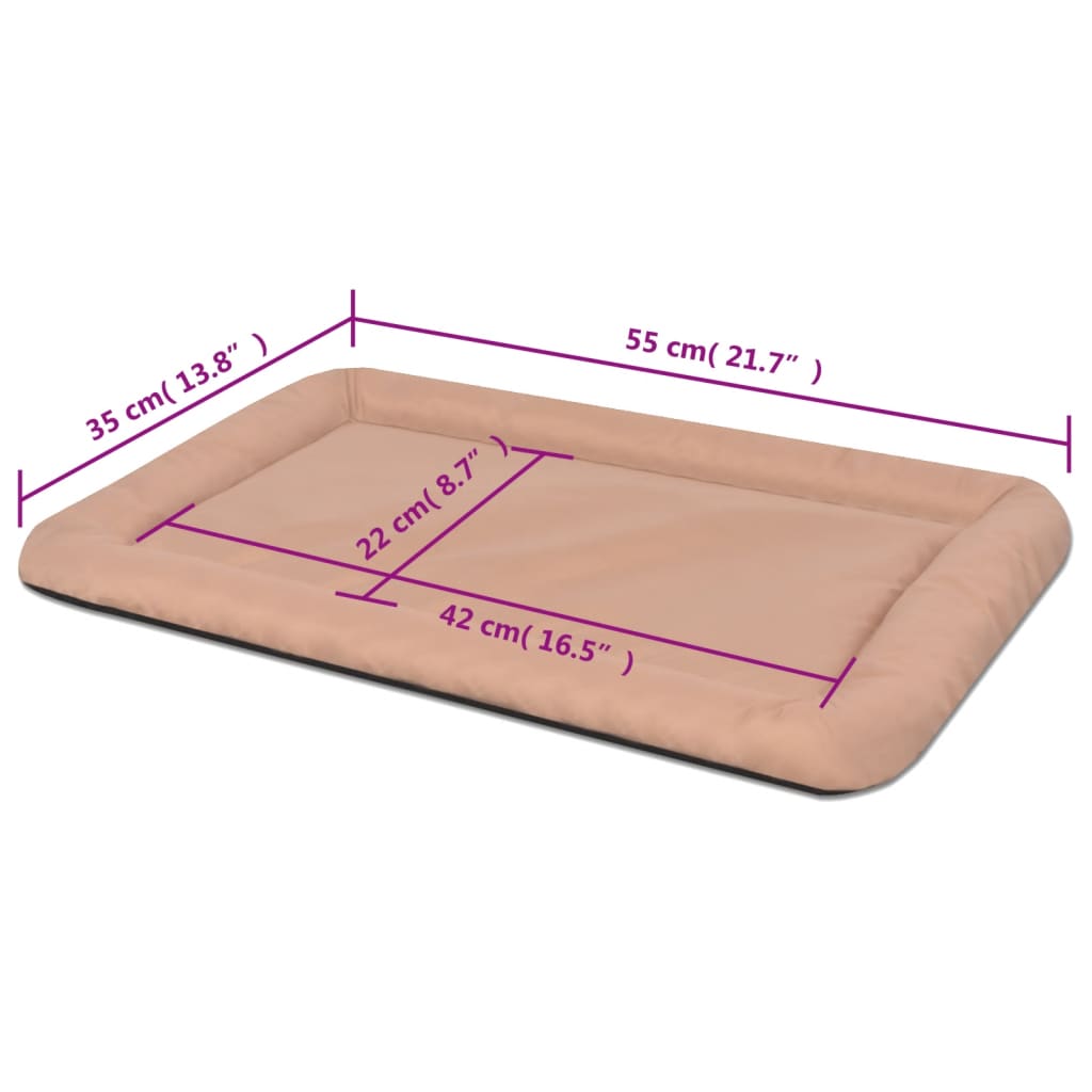 vidaXL Matelas pour chiens Taille M Beige