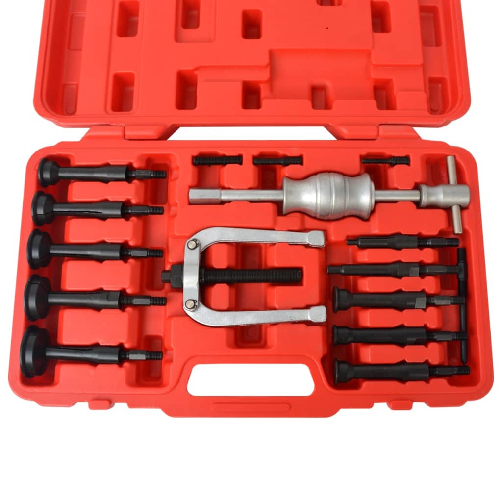 vidaXL Kit d'extracteurs de roulements 16 pièces