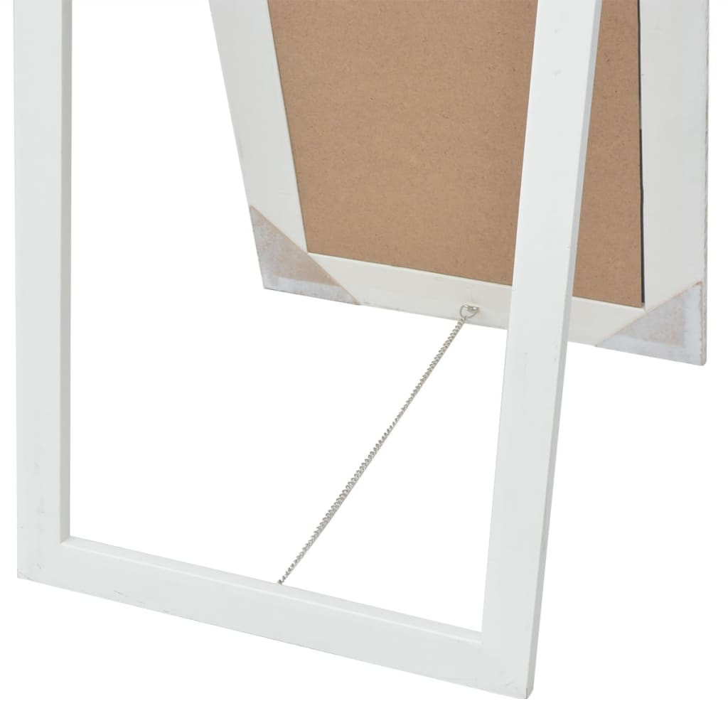 vidaXL Miroir sur pied Style baroque 160x40 cm Blanc