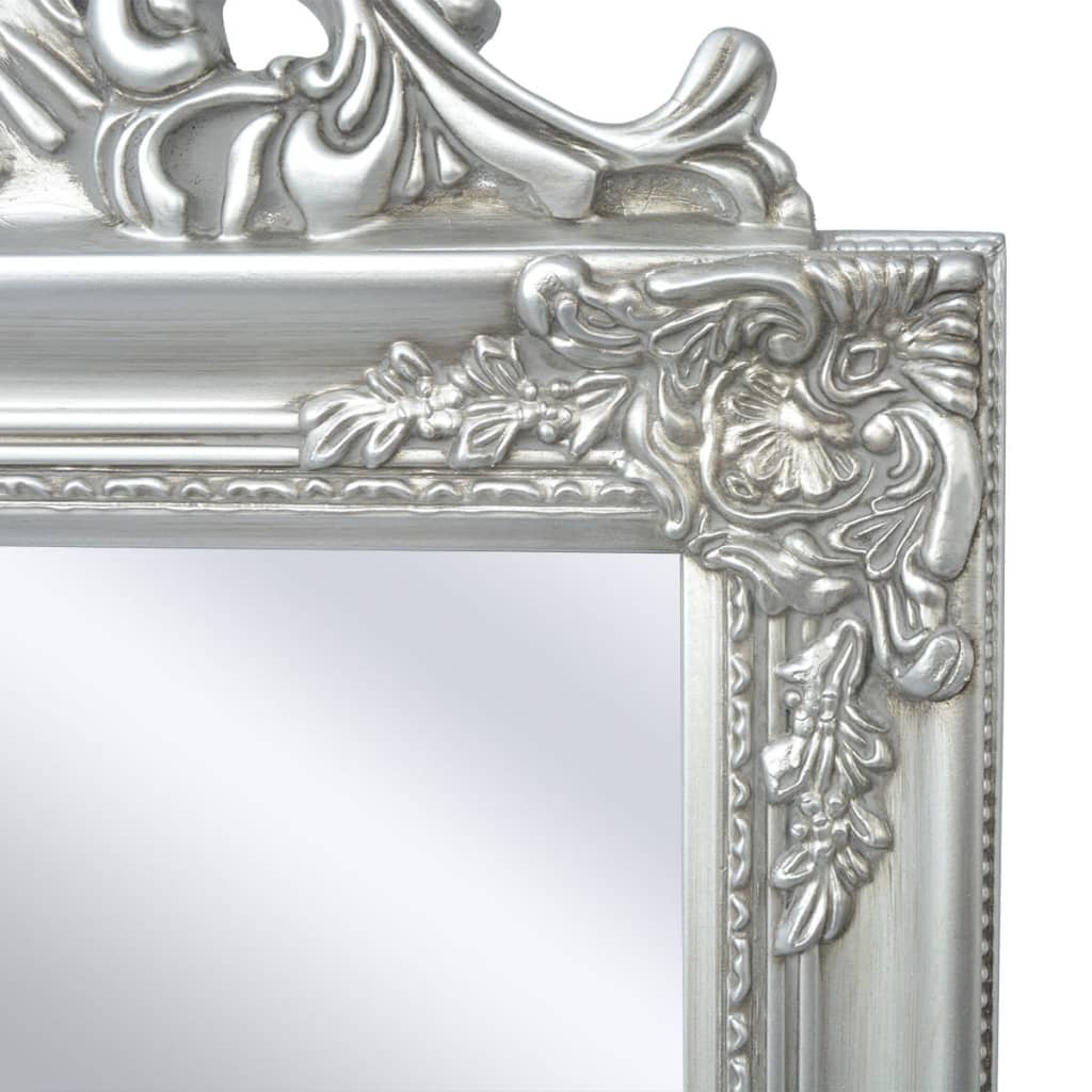 vidaXL Miroir sur pied Style baroque 160x40 cm Argenté