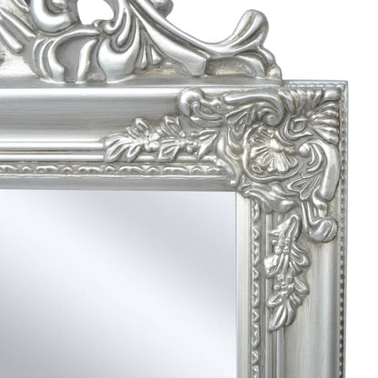 vidaXL Miroir sur pied Style baroque 160x40 cm Argenté