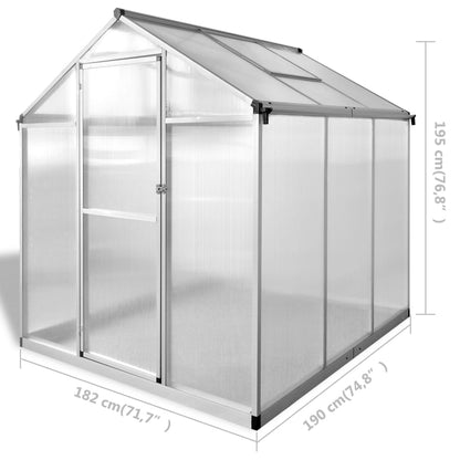 vidaXL Serre Aluminium renforcé 3,46 m²