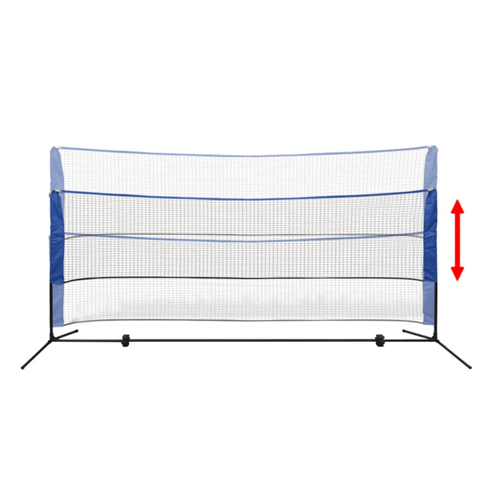vidaXL Filet de badminton avec volants 300 x 155 cm