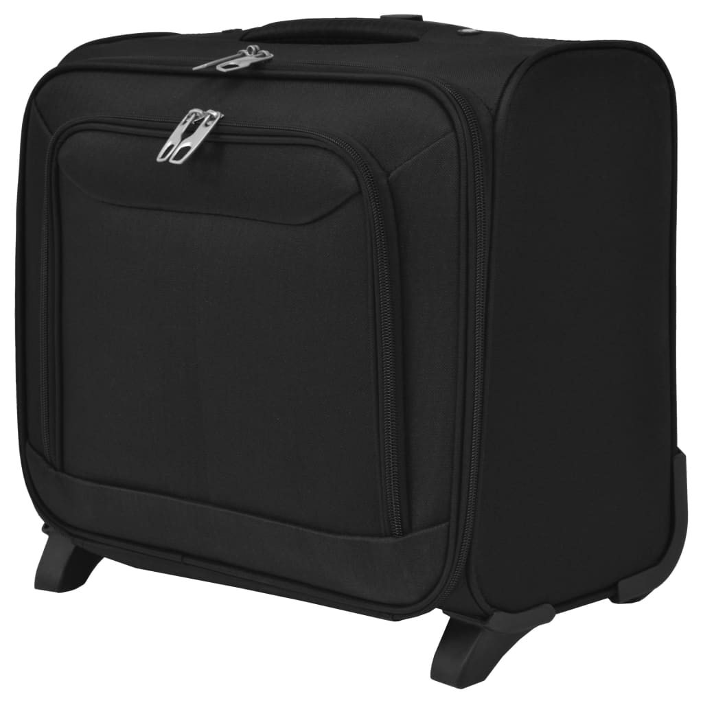vidaXL Valise de pilote Noir