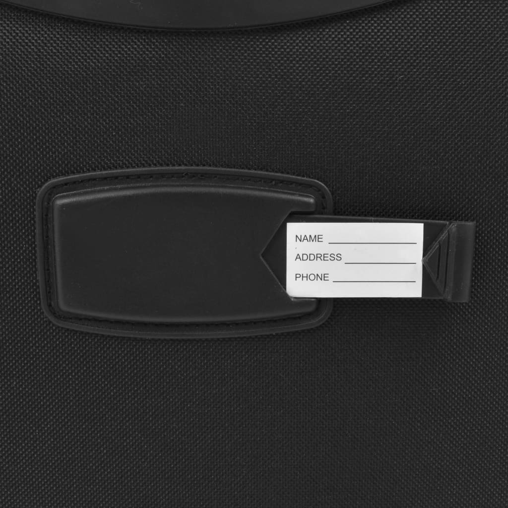 vidaXL Valise de pilote Noir