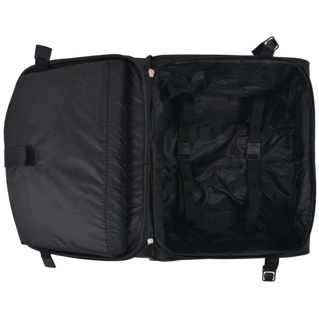 vidaXL Valise de pilote Noir