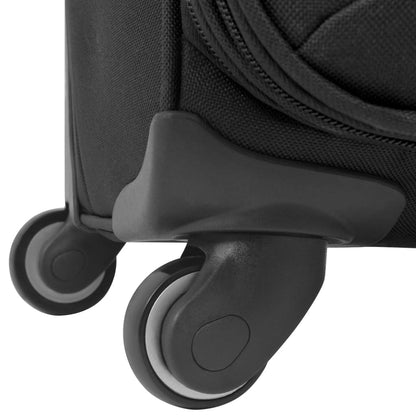 vidaXL Ensemble de valises souples 3 pcs Noir