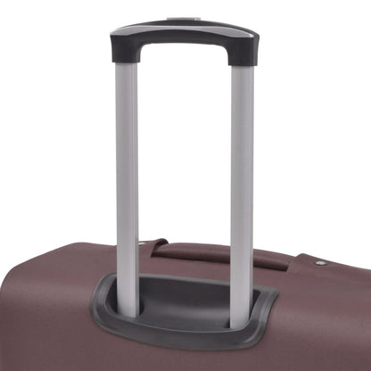 vidaXL Jeu de valises souples 3 pcs Couleur de café