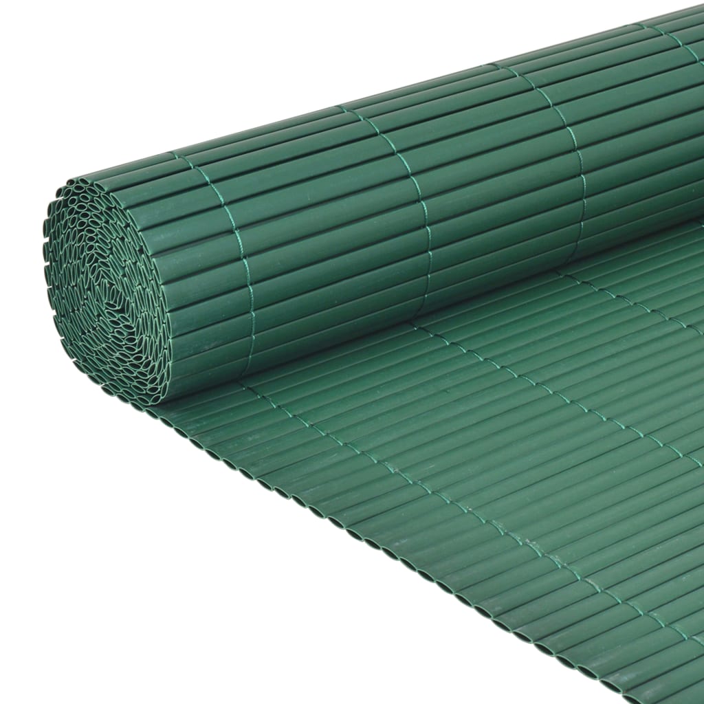 vidaXL Clôture de jardin Double face PVC 90 x 500 cm Vert
