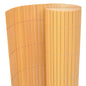 vidaXL Clôture de jardin Double face PVC 90 x 500 cm Jaune