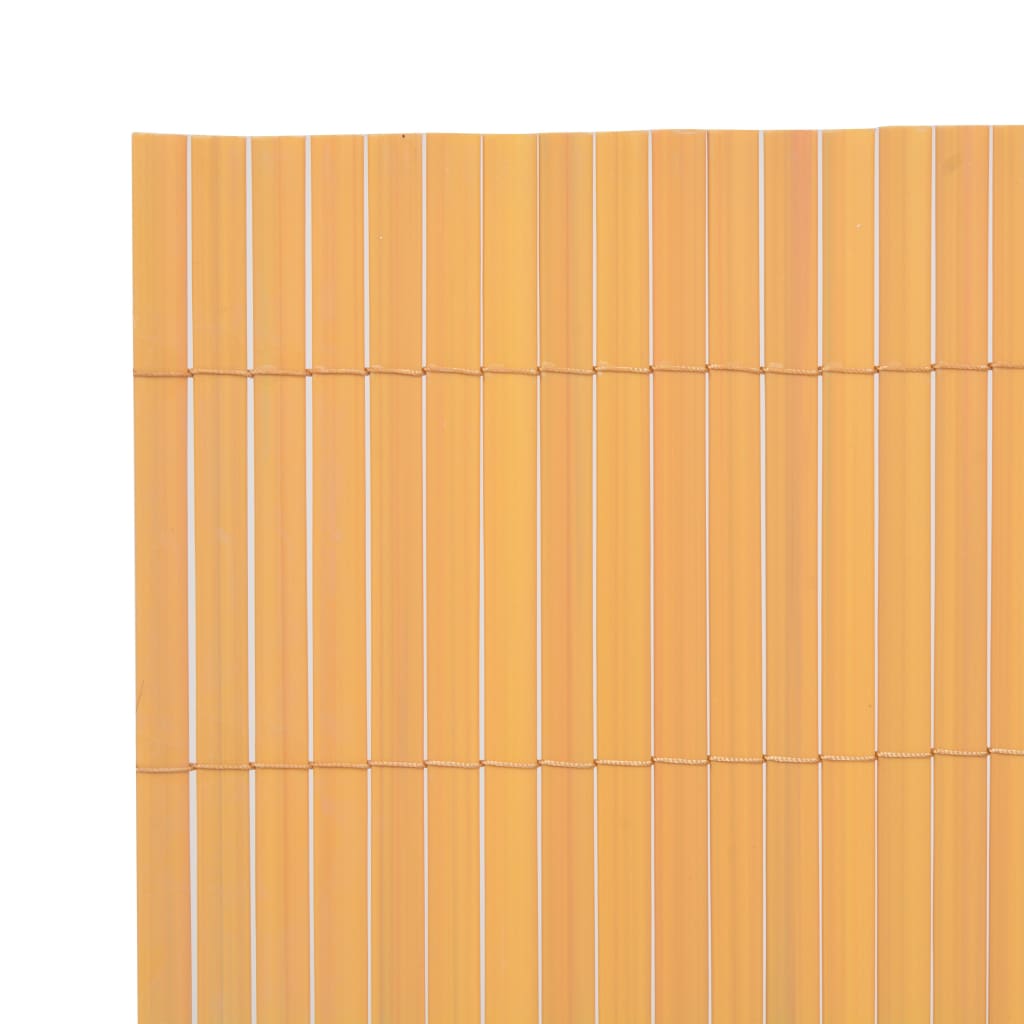 vidaXL Clôture de jardin Double face PVC 90 x 500 cm Jaune