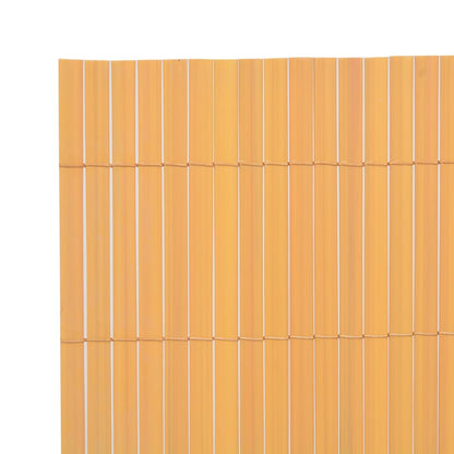 vidaXL Clôture de jardin Double face PVC 90 x 500 cm Jaune
